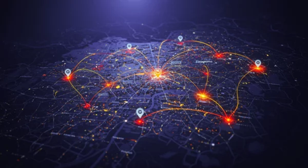 Map with connected Devices