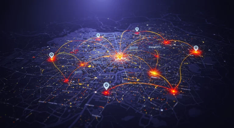 Map with connected Devices